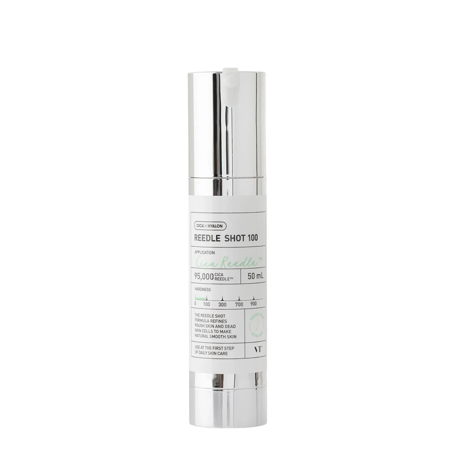 VT Cosmetics Reedle Shot 100 Essence - Sérum Facial Esfoliante e Renovador com Microagulhas Cica Reedle (50ml)